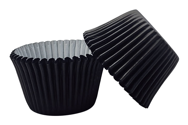 Black Greaseproof Jumbo Muffin Cases 55mm - Iconic Cake Art