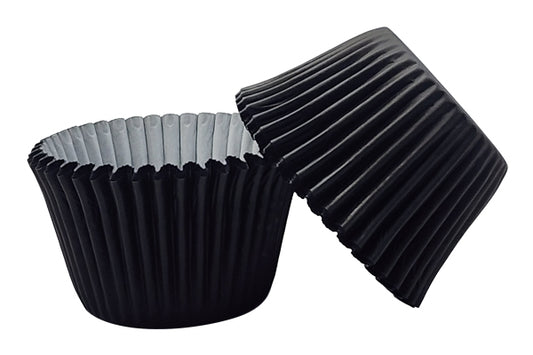 Black Greaseproof Jumbo Muffin Cases 55mm - Iconic Cake Art