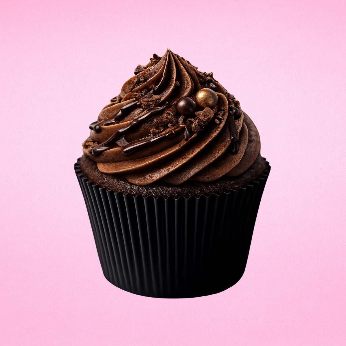 Black Greaseproof Jumbo Muffin Cases 55mm - Iconic Cake Art
