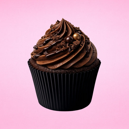 Black Greaseproof Jumbo Muffin Cases 55mm - Iconic Cake Art