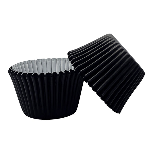 Black Greaseproof Jumbo Muffin Cases 55mm - Iconic Cake Art