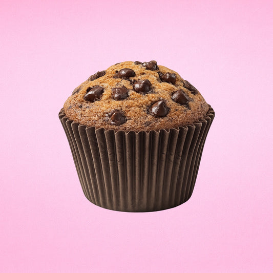 250 pcs 55mm x 50mm Brown Jumbo Muffin Cases Greaseproof - Iconic Cake Art