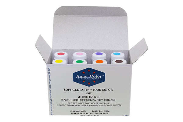 Soft Gel Paste 8 Colour Junior Kit 0.75oz - Americolor