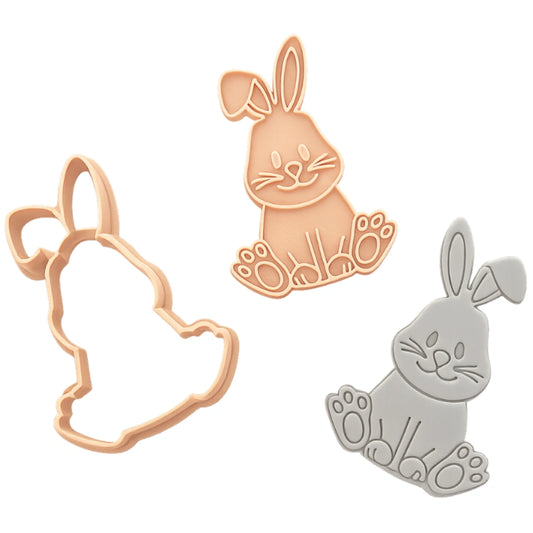 Cute Bunny Cutter and Embosser Set - Little Biskut