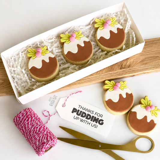 Mini Christmas Pudding Cutter and Embosser Set - Little Biskut