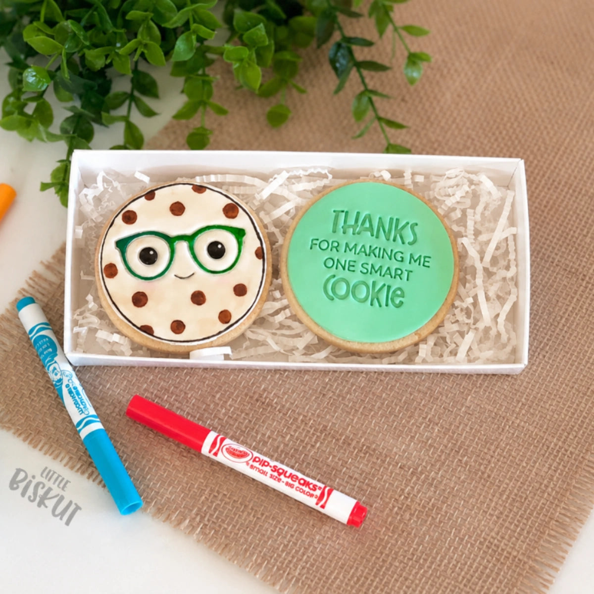 Thanks for Making Me One Smart Cookie Embosser - Little Biskut