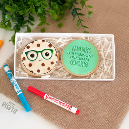 Thanks for Making Me One Smart Cookie Embosser - Little Biskut