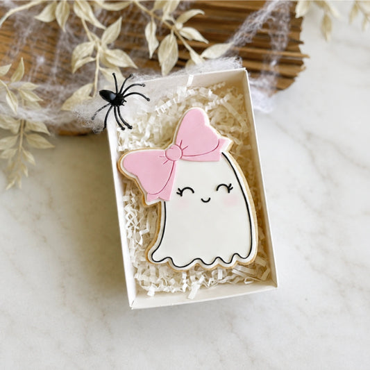Ghost with Bow Cutter and Debosser Set - Little Biskut