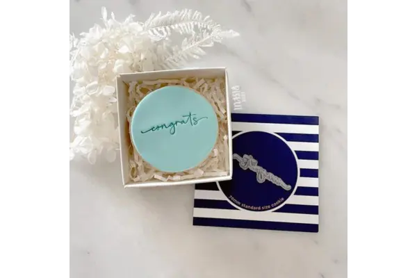 Congrats Tiny Text Stamp - Little Biskut
