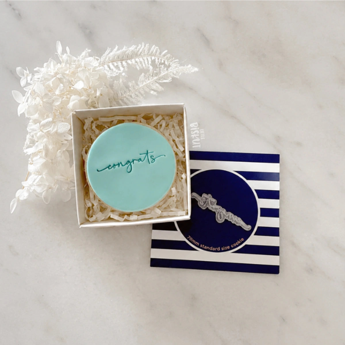 Congrats Tiny Text Stamp - Little Biskut
