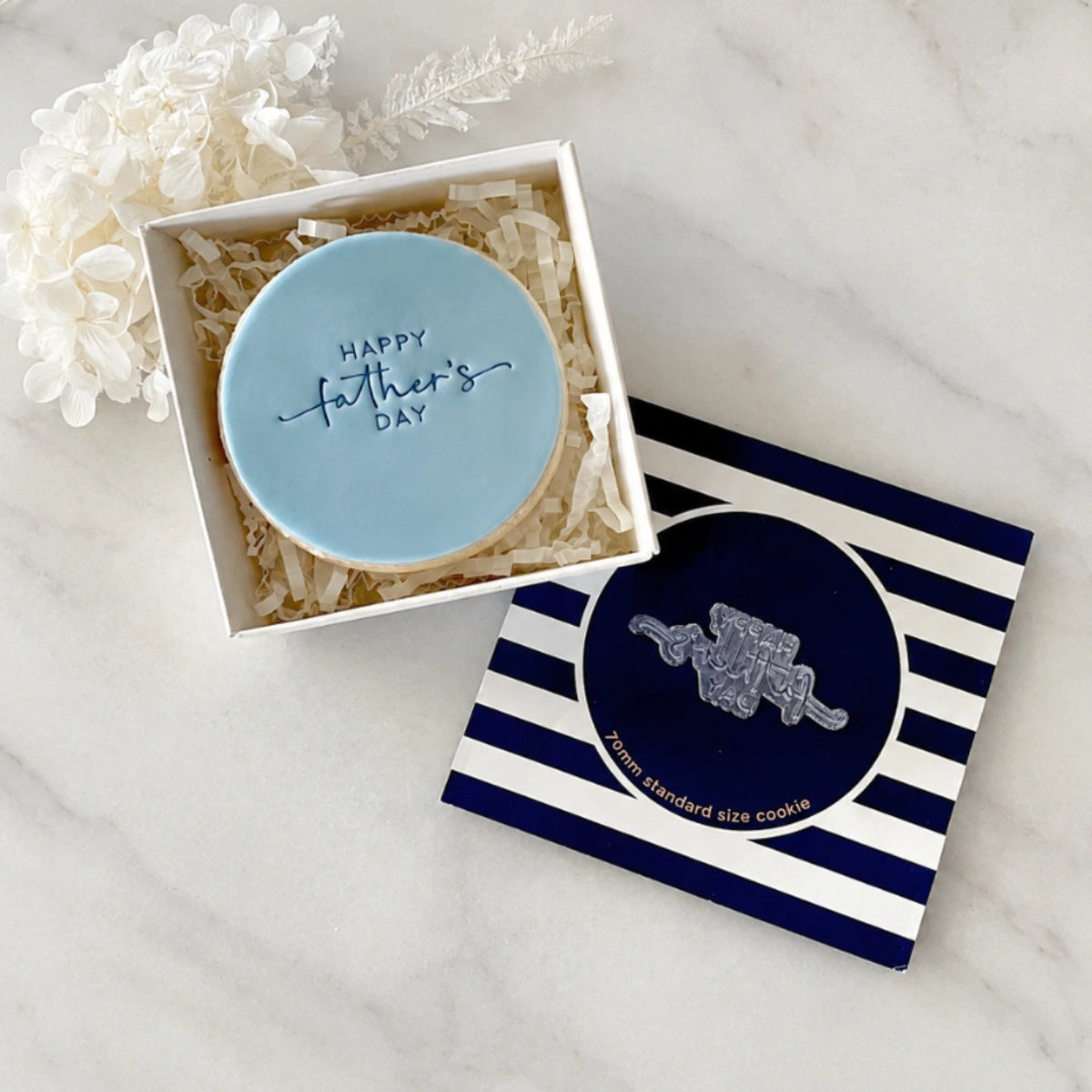 Happy Father's Day Tiny Text Stamp - Little Biskut