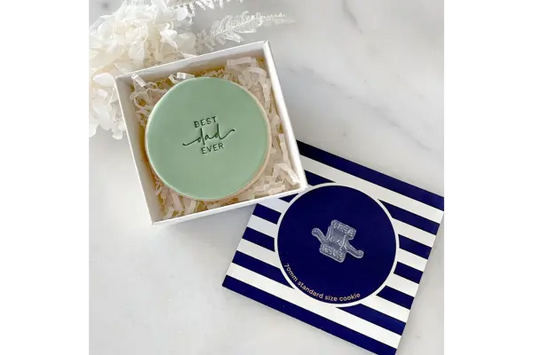 Best Dad Ever Tiny Text Stamp - Little Biskut