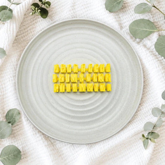 Uppercase Only V2 Script Stamps - Custom Cookie Cutters