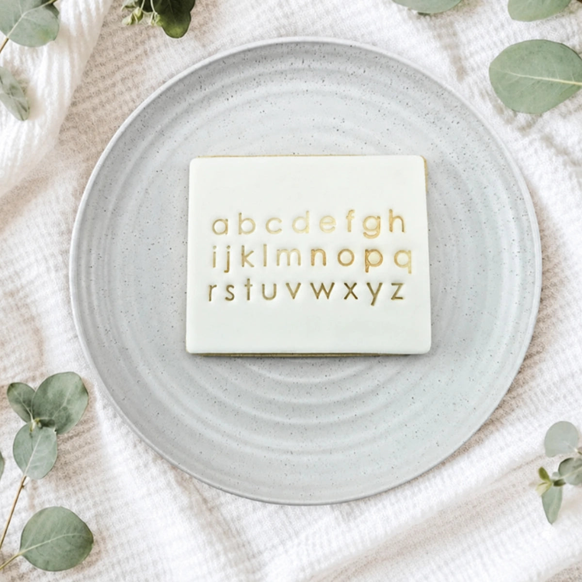 Lowercase Only Modern Letter Stamps - Custom Cookie Cutters