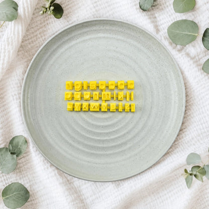 Lowercase Only Modern Letter Stamps - Custom Cookie Cutters