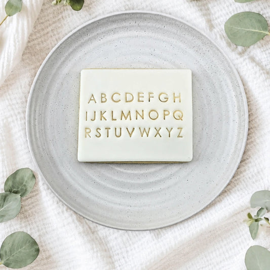 Modern Letter Stamps - Custom Cookie Cutters