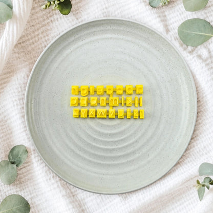 Number Set Only Modern Letter Stamps - Custom Cookie Cutters