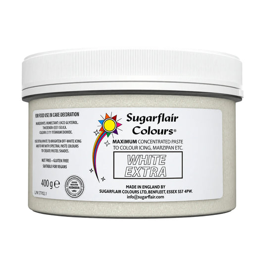 White Extra Paste 400g - Sugarflair