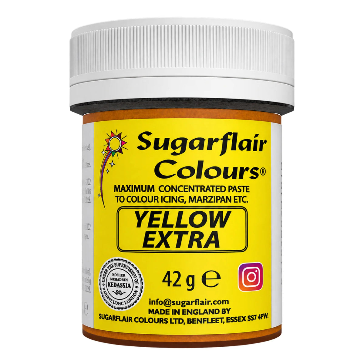 Yellow Extra Maximum Concentrated Food Colour 42g - Sugarflair