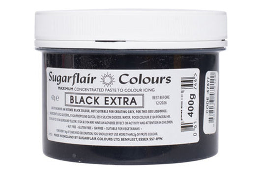 Black Extra Paste 400g - Sugarflair