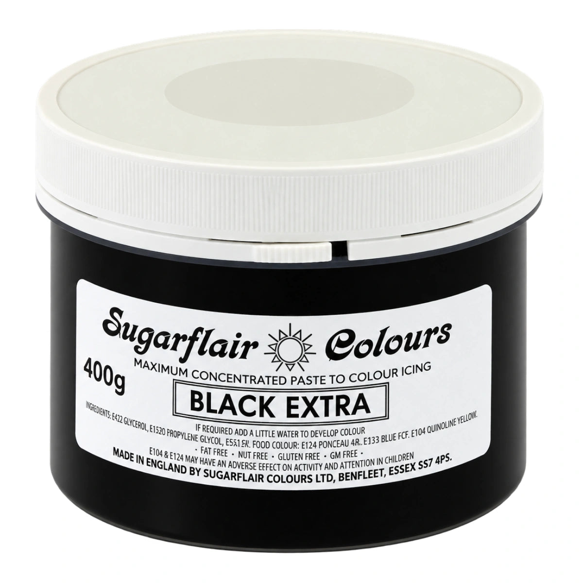 Black Extra Paste 400g - Sugarflair