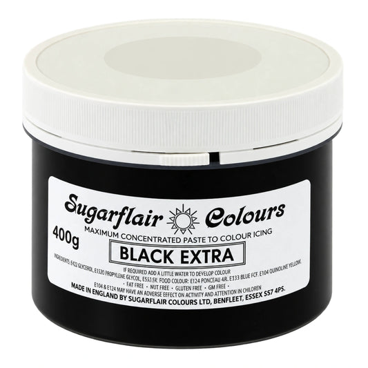 Black Extra Paste 400g - Sugarflair