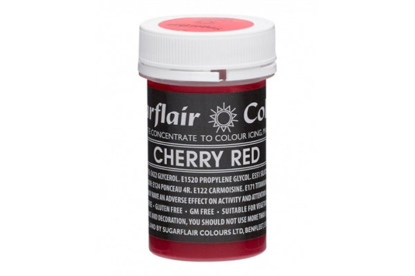 Pastel Cherry Red Paste - Food Colour 25g - Sugarflair