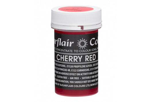 Pastel Cherry Red Paste - Food Colour 25g - Sugarflair
