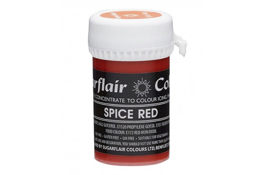 Pastel Spice Red Paste - Food Colour 25g - Sugarflair