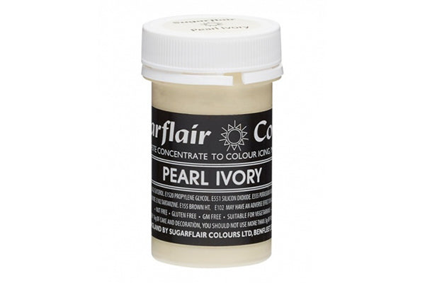Pastel Pearl Ivory Paste - Food Colour 25g - Sugarflair
