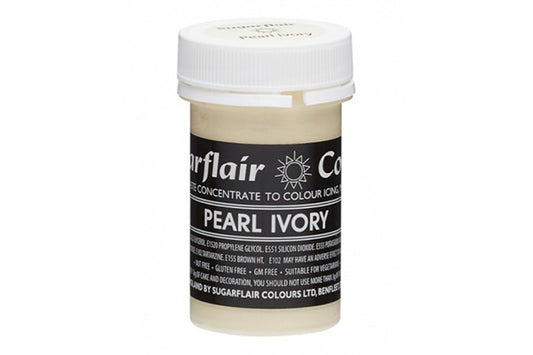 Pastel Pearl Ivory Paste - Food Colour 25g - Sugarflair