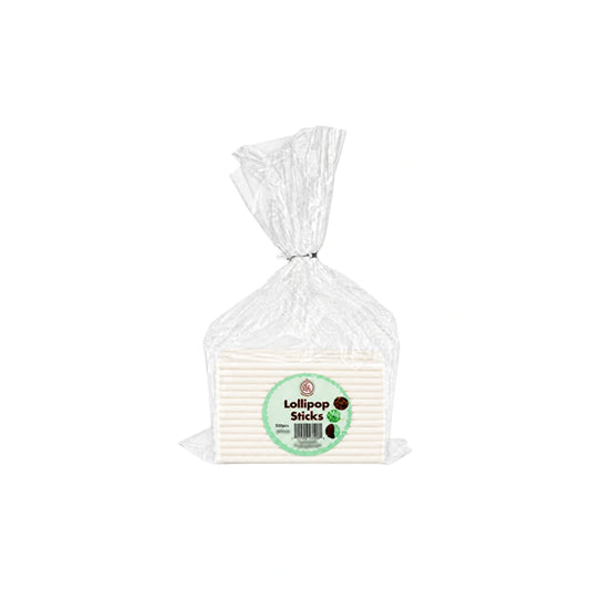 White Lollipop Sticks 4.5 Inch (500 Pack) - Iconic Cake Art
