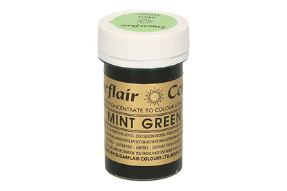 Green Mint Spectral Paste - Fondant and Buttercream Colour 25g - Sugarflair