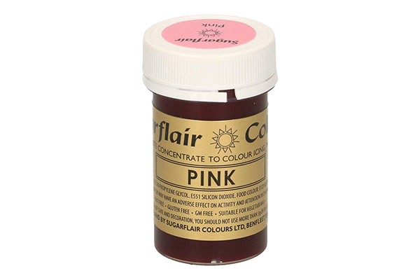 Pink Spectral Paste - Fondant and Buttercream Colour 25g - Sugarflair
