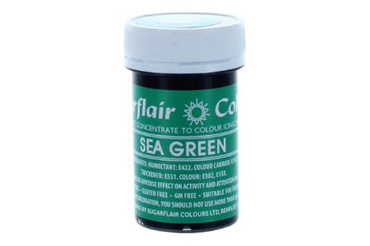 Green Sea Spectral Paste - Fondant and Buttercream Colour 25g - Sugarflair