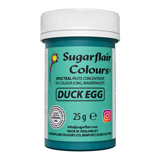 Duck Egg Spectral Paste - Fondant and Buttercream Colour 25g - Sugarflair