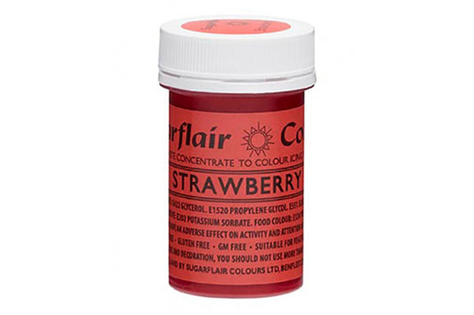 Strawberry Spectral Paste - Fondant and Buttercream Colour 25g - Sugarflair
