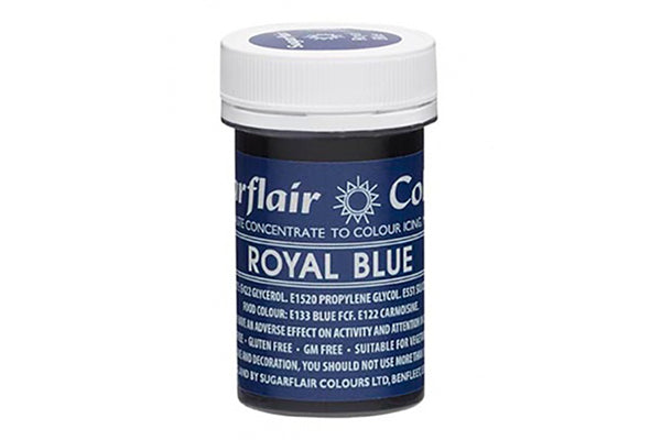Royal Blue Spectral Paste - Fondant and Buttercream Colour 25g - Sugarflair
