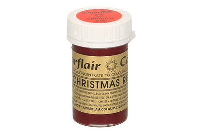 Red Christmas Spectral Paste - Fondant and Buttercream Colour 25g - Sugarflair