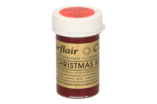 Red Christmas Spectral Paste - Fondant and Buttercream Colour 25g - Sugarflair