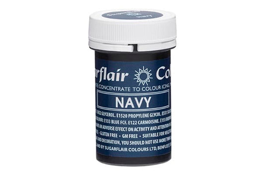 Blue Navy Spectral Paste - Fondant and Buttercream Colour 25g - Sugarflair
