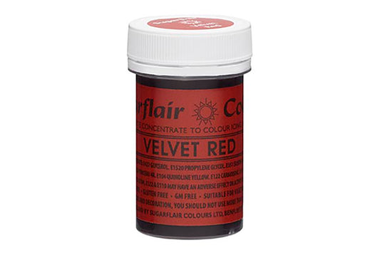 Red Velvet Spectral Paste - Fondant and Buttercream Colour 25g - Sugarflair