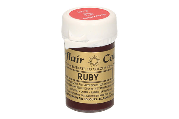 Ruby Spectral Paste - Fondant and Buttercream Colour 25g - Sugarflair