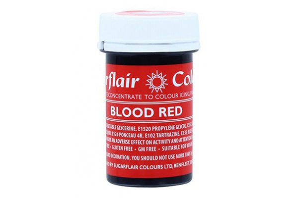 Red Blood Spectral Paste - Fondant and Buttercream Colour 25g - Sugarflair