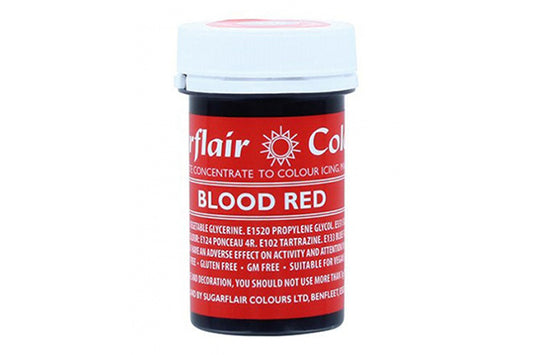 Red Blood Spectral Paste - Fondant and Buttercream Colour 25g - Sugarflair