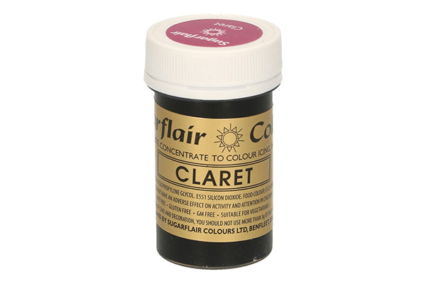 Claret Spectral Paste - Fondant and Buttercream Colour 25g - Sugarflair