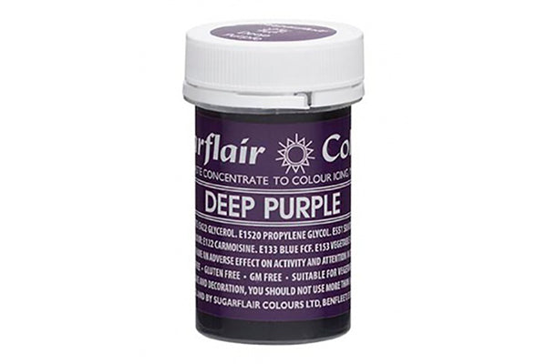Purple Deep Spectral Paste - Fondant and Buttercream Colour 25g - Sugarflair