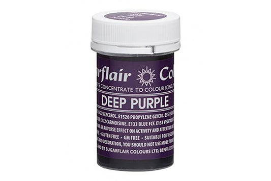 Purple Deep Spectral Paste - Fondant and Buttercream Colour 25g - Sugarflair
