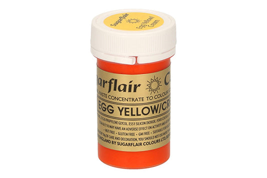 Yellow Egg Cream Spectral Paste - Fondant and Buttercream Colour 25g - Sugarflair