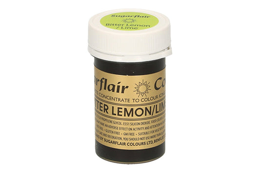 Lime Lemon Bitter Spectral Paste - Fondant and Buttercream Colour 25g - Sugarflair